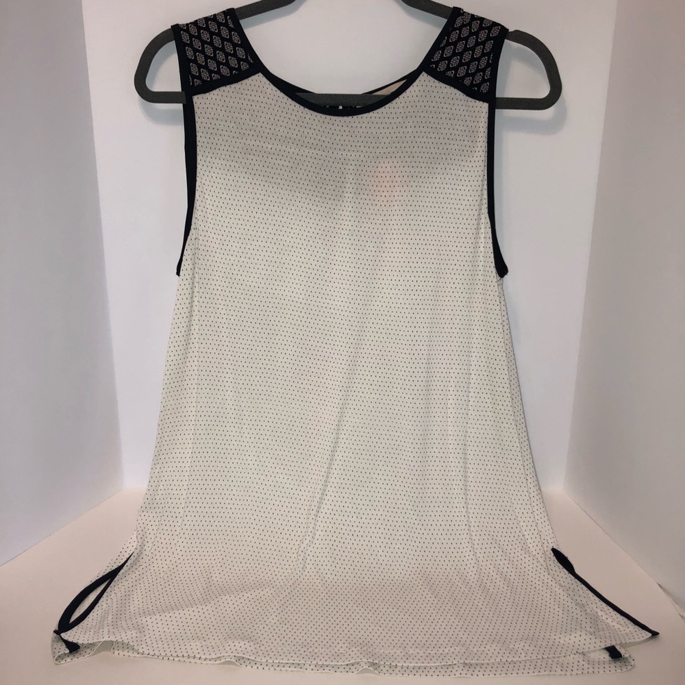 NWT LOFT Navy & White Tank